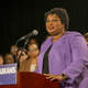 Georgia gubernatorial candidate Stacey Abrams makes remarks during a press conference at the Abrams Headquarters in Atlanta, on Nov. 16, 2018.